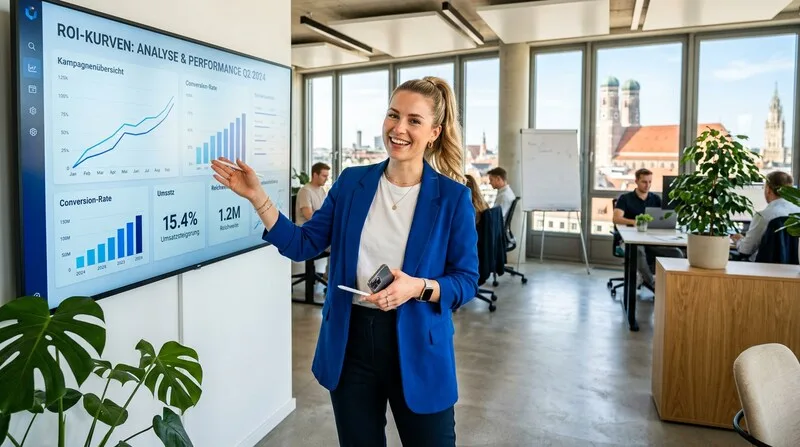 Influencer Roi Analytik Dashboard Kurven Performance Agentur Buero